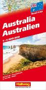 Australien Strassenkarte 1:4 Mio. 1:4'000'000