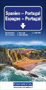 Spanien - Portugal Strassenkarte. 1:1'000'000