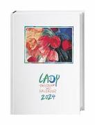 Lady Tagebuch A5 Kalender 2024. Liebevoll gestalteter Taschenkalender mit Zitaten und Kunstwerken. Praktischer Buchkalender A5 2024 mit viel Raum für Notizen